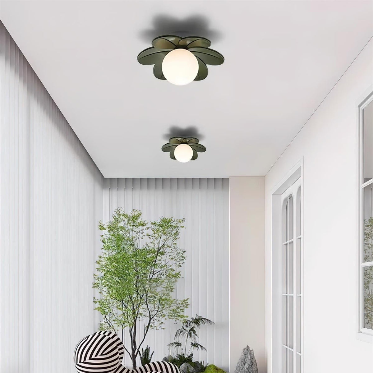 Petal Bloom Flush Mount Ceiling Light Floral LED Fixture