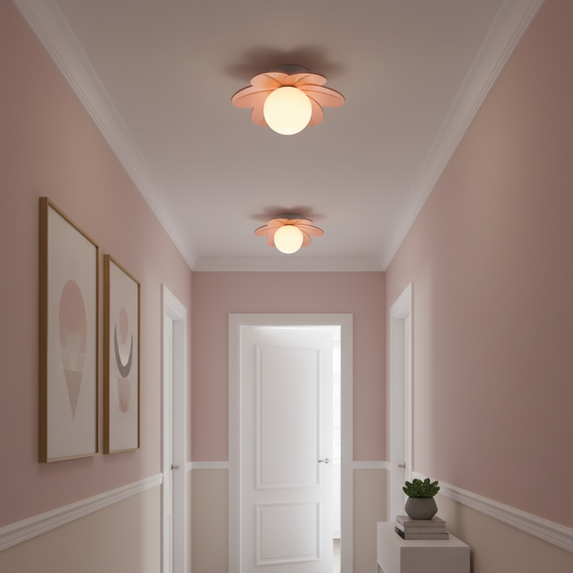 Petal Bloom Flush Mount Ceiling Light Floral LED Fixture