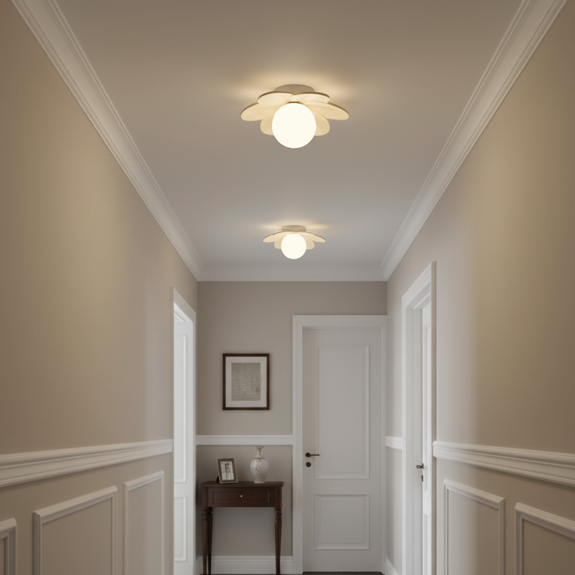 Petal Bloom Flush Mount Ceiling Light Floral LED Fixture