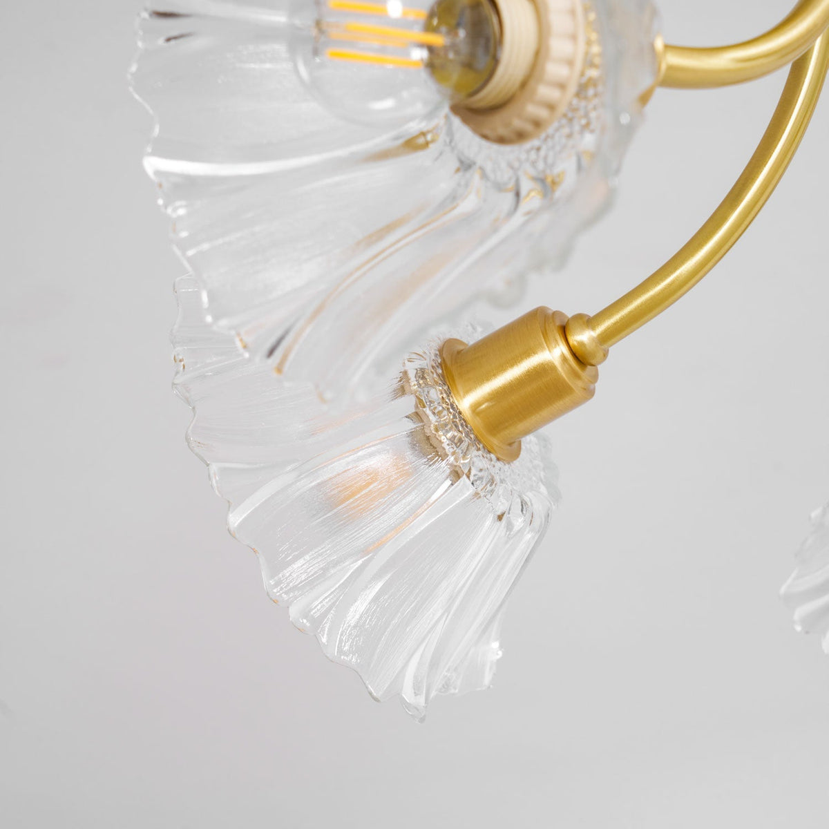 Petal Bloom Glass Chandelier Layered Floral Fixture
